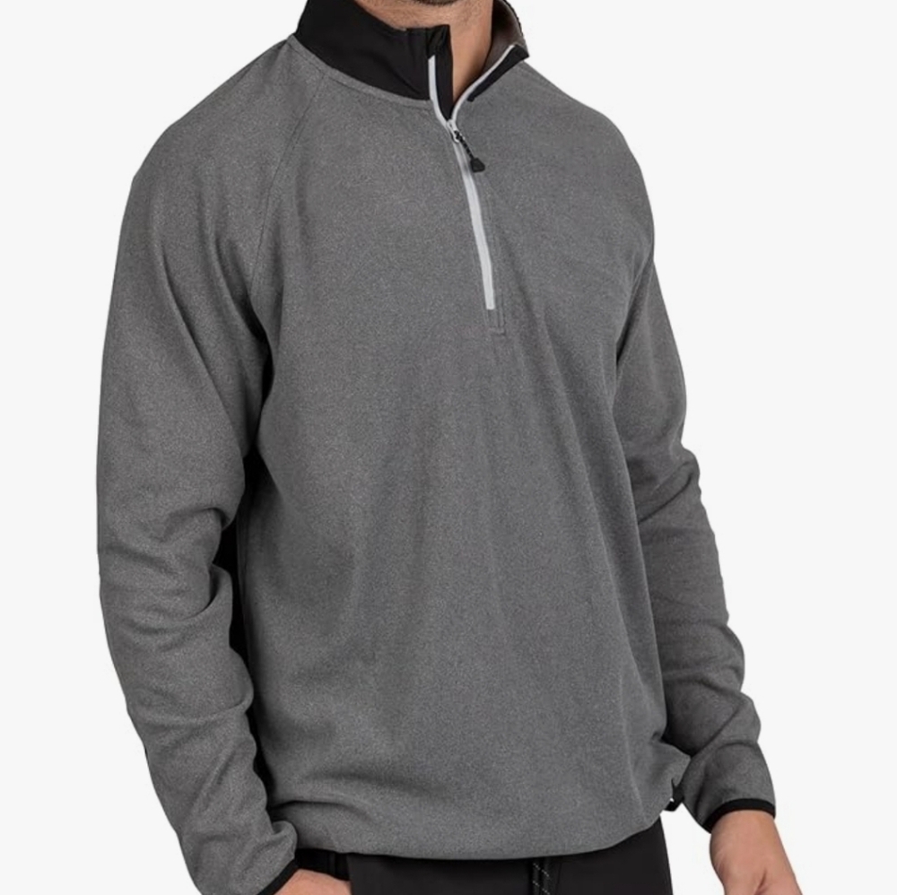 Motion Long Sleeve Fleece Quarter Zip Pullover Sweatshirt Sweater Size Large